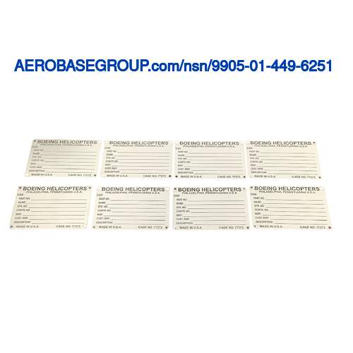 ナショナルストックナンバーの写真 9905-01-449-6251