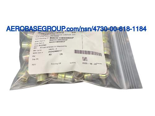 ナショナルストックナンバーの写真 4730-00-618-1184 ナショナルストックナンバーの写真 4730-00-618-1184