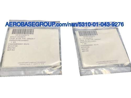 ナショナルストックナンバーの写真 5310-01-043-9276